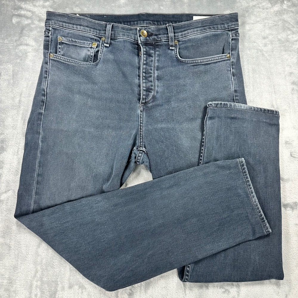 Rag & Bone Fit 2 Slim Jeans Mens 36 Minna Dark Grey Faded M1223K510MIN USA Made